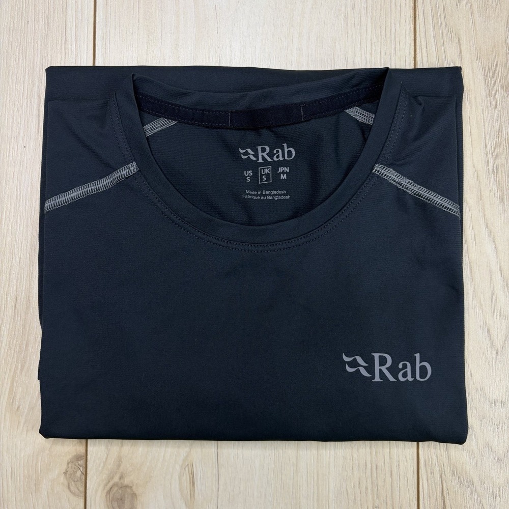 Rab Force T-Shirt - Men's Small Black Active Workout Athletic Lightweight